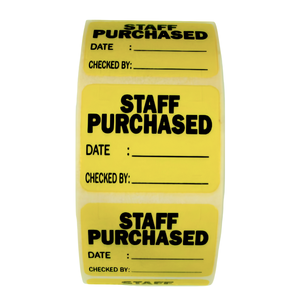 Staff Purchase Labels