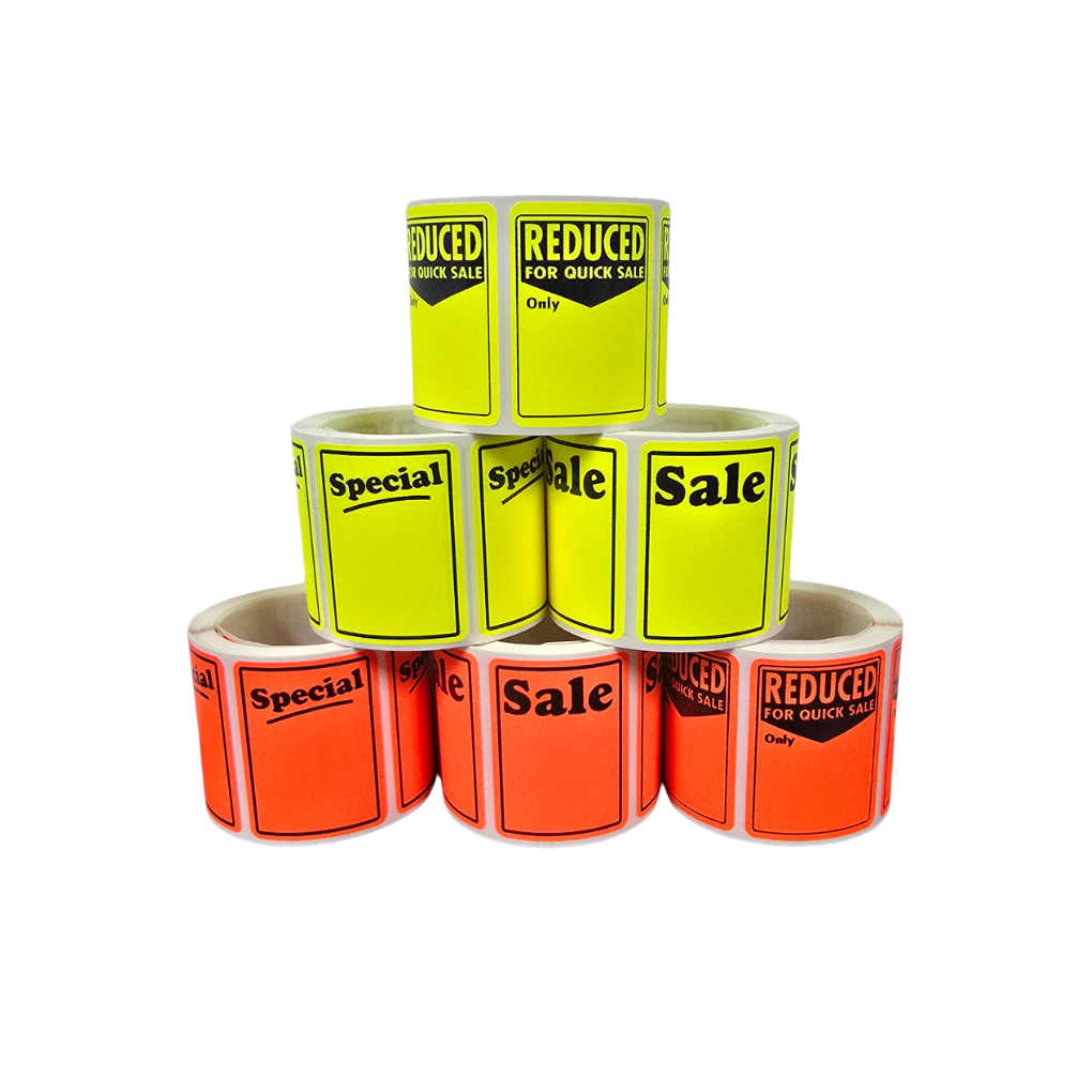 Adhesive Fluro Labels