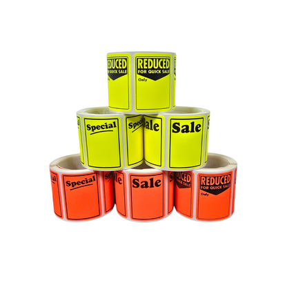 Adhesive Fluro Labels
