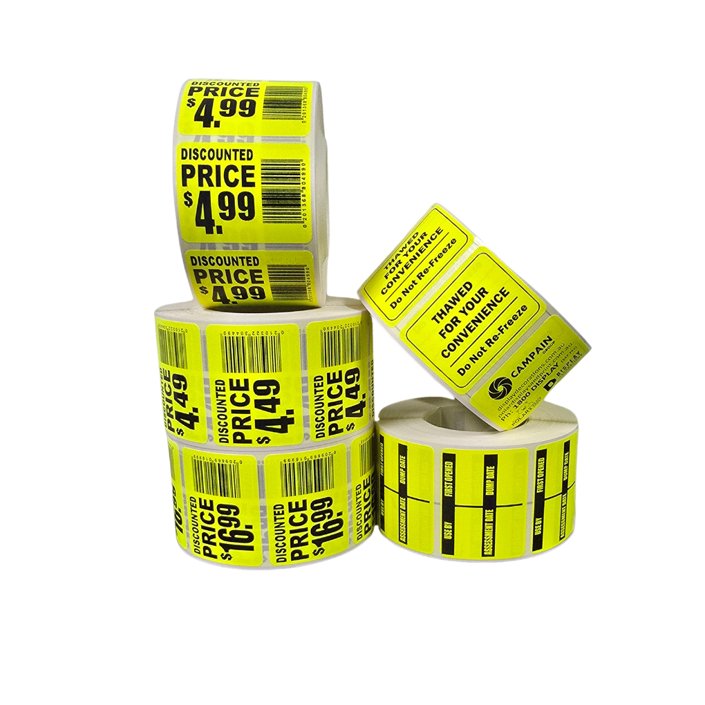 Adhesive Fluro Labels