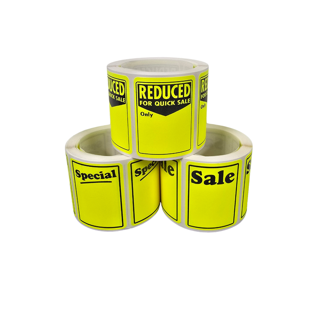 Adhesive Fluro Labels