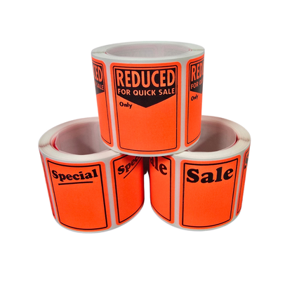 Adhesive Fluro Labels
