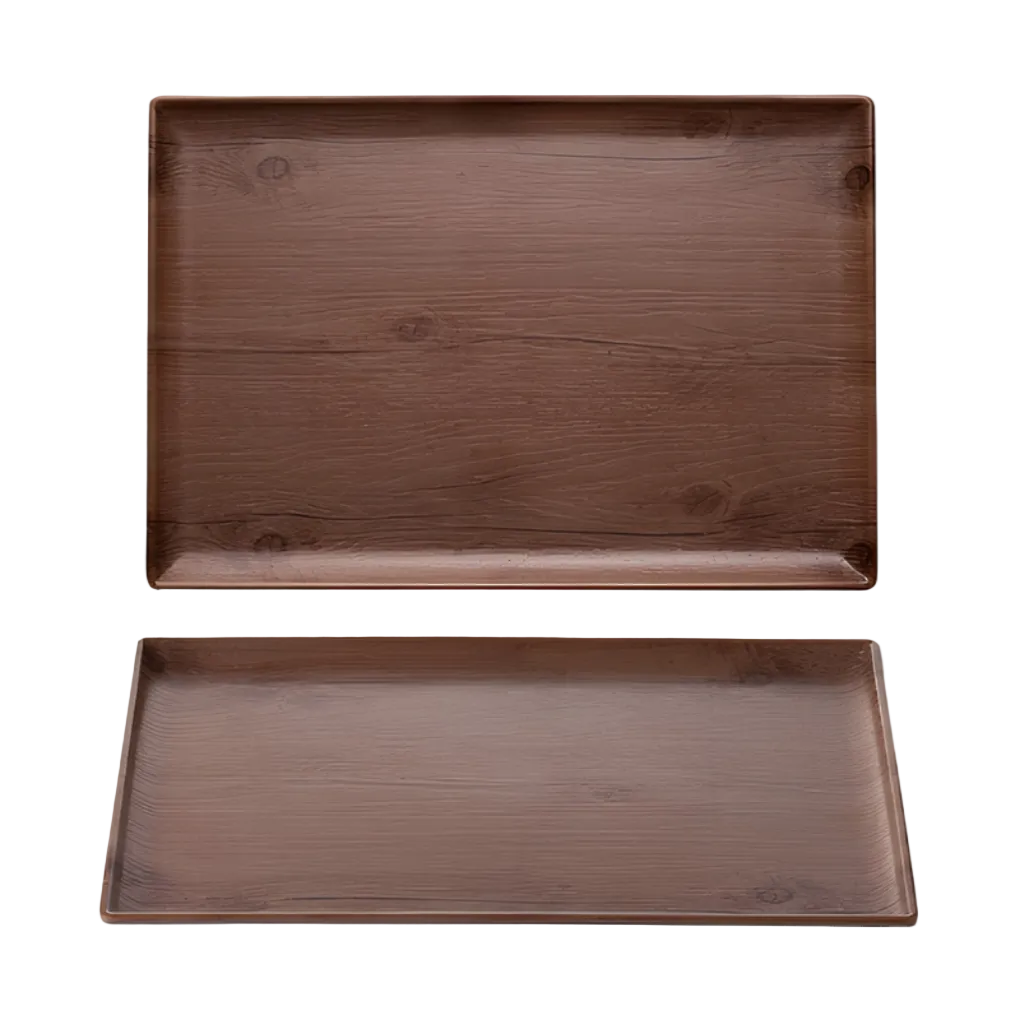 Melamine Woodgrain Platter
