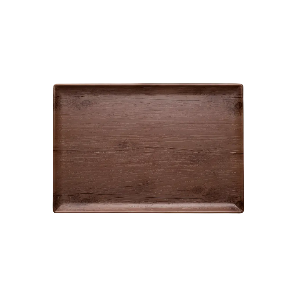 Melamine Woodgrain Platter