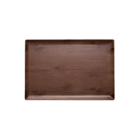Melamine Woodgrain Platter