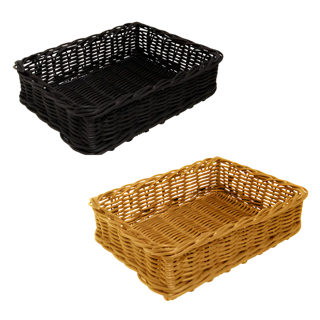 Rectangular Polywicker Baskets
