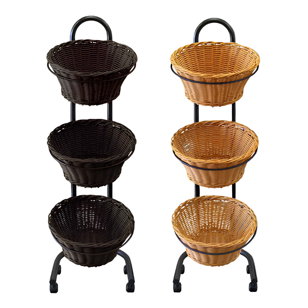 Round Polywicker Baskets