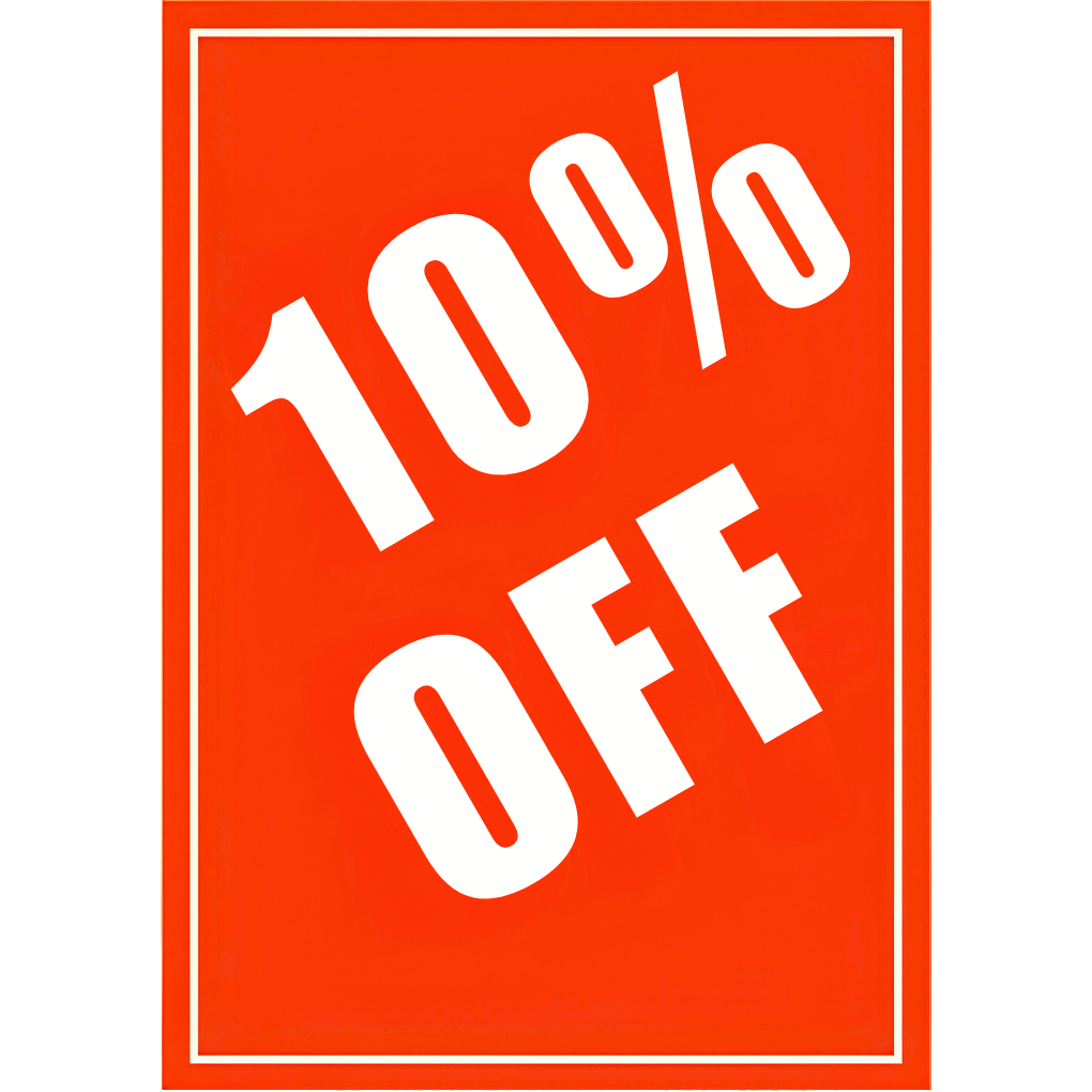 Sale Showcards (Percentages)