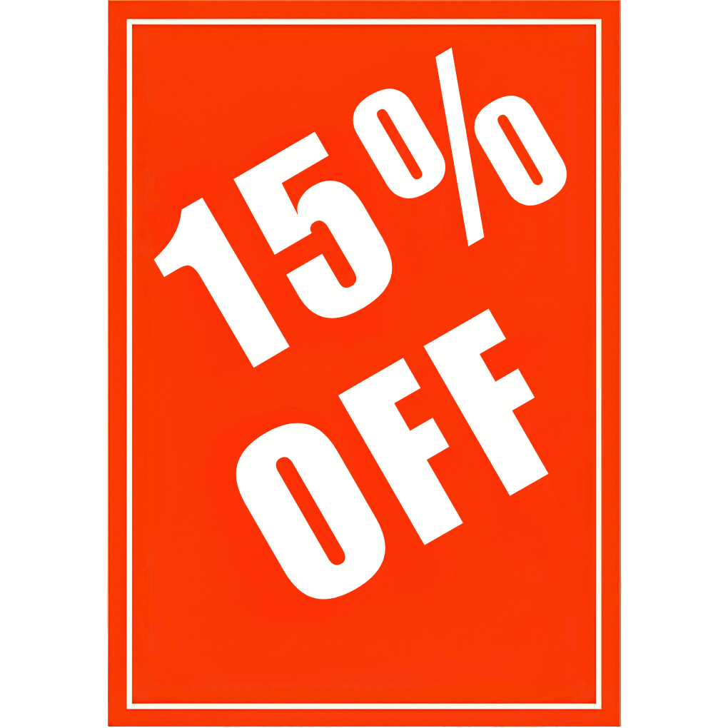 Sale Showcards (Percentages)