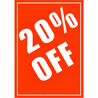 Sale Showcards (Percentages)