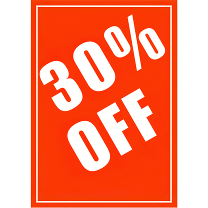 Sale Showcards (Percentages)