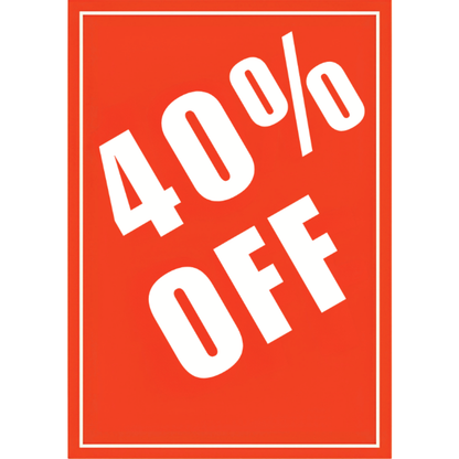 Sale Showcards (Percentages)