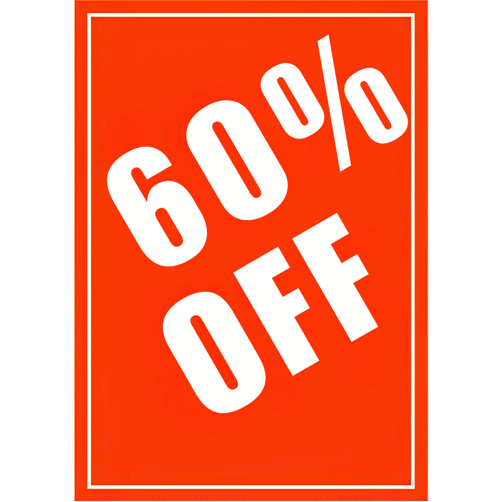 Sale Showcards (Percentages)