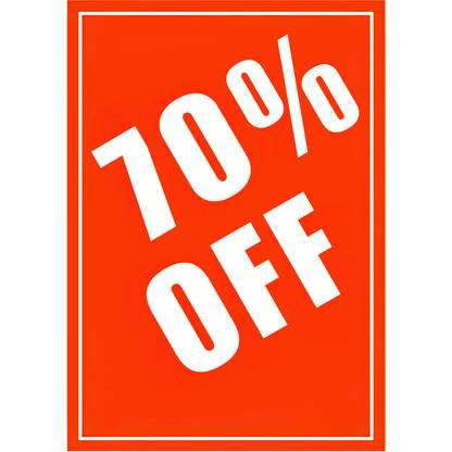 Sale Showcards (Percentages)