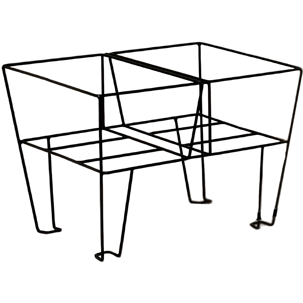 Twin Shopping Basket Stand