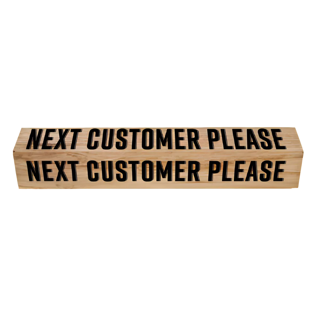 Wooden Checkout Divider